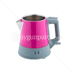 Çay Makinesi Demli Stil Alt Hazne Pembe