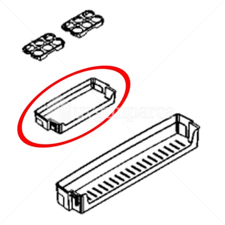 Bosch KDN65VW20M Buzdolabı Kapak Rafı - 11027962