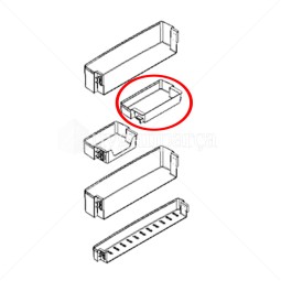 Buzdolabı Kapak Orta Rafı Sol - 11028949