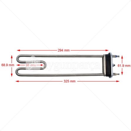 Universal Çamaşır Makinesi Rezistansı 1900W - 24451