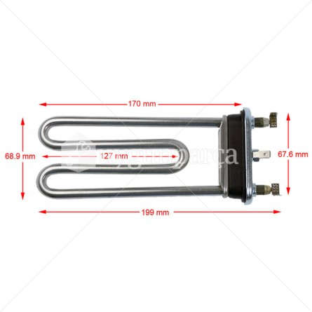 Hotpoint-Ariston FMF923TK Çamaşır Makinesi Rezistansı - C00094715