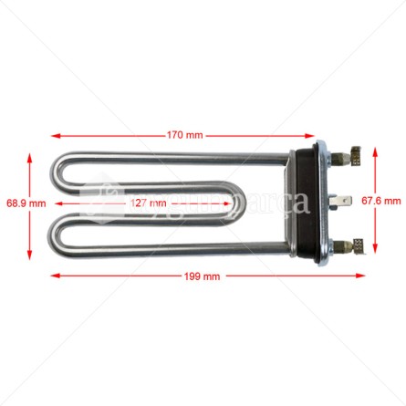 Indesit IWC6085BCIS Çamaşır Makinesi Rezistansı - C00094715