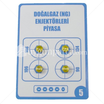 Doğalgaz Enjektör Takımı Küçük (7 Lokma - 7MM)